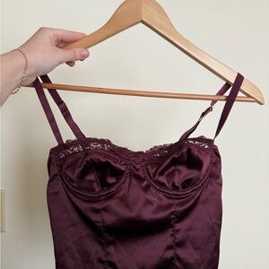 Urban Outfitters Lace Trim Corset Top